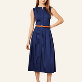 Cartolina Hadley Dress Tencel Navy
