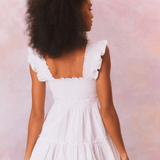 LoveShackFancy Poplar Dress White
