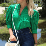 Alden Adair Blake Top Emerald