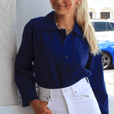 The Great. Railway Shirt French Blue