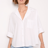 Claire Origami Shirt Optic White