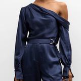Simkhai Alice One Shoulder Top Midnight