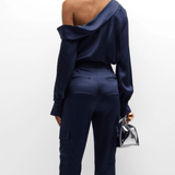 Simkhai Alice One Shoulder Top Midnight