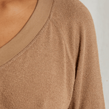 Oconnor V Neck Sweatshirt Walnut