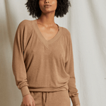 Oconnor V Neck Sweatshirt Walnut