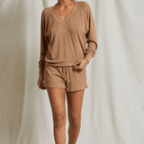 Oconnor V Neck Sweatshirt Walnut