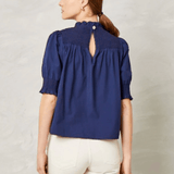 Cartolina Cassidy Top Cotton Poplin Navy