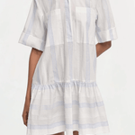 Cris Shirt Dress Blue Stripe Multi
