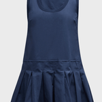 Denver Pleated Tank Mini Dress Midnight