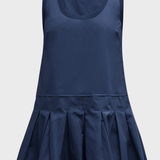 Denver Pleated Tank Mini Dress Midnight