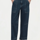 Jenny Belted Cropped Pant Cielo