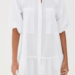 Crissy Cotton Poplin Dress White