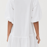 Crissy Cotton Poplin Dress White