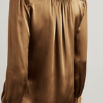 Round Collar Shirt Cinnamon