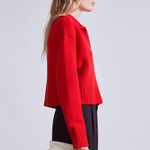 Apiece Apart Split Neck Henley Chili