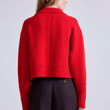 Apiece Apart Split Neck Henley Chili