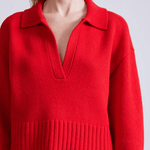 Apiece Apart Split Neck Henley Chili