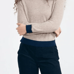 Contrast Crew Sweater