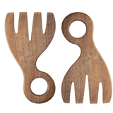 Acacia Wood Salad Servers, Set of 2