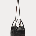 Sweet Pea Solid Tumbled Leather Black OS