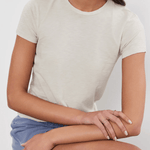 Velvet Sierra Cotton Slub Tee Sand
