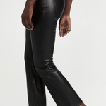 Lennon Slate Black Leather Pant
