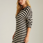 Raya Striped Polo Dress Dark Blue Multi