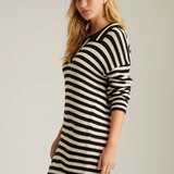 Raya Striped Polo Dress Dark Blue Multi