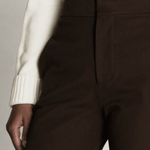 Le Jane Crop Trouser Chocolate Brown