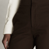 Le Jane Crop Trouser Chocolate Brown