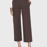 Le Jane Crop Trouser Chocolate Brown