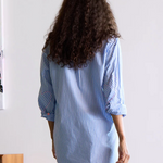 Mia Shirt Button Up Stripe Shirt Blue/White