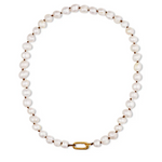 Pearl Necklace 16.5 Inches / Oval Clip / Pearl necklace - No Charm