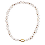 Pearl Necklace 16.5 Inches / Oval Clip / Pearl necklace - No Charm