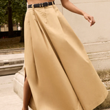 The Gabby Belted Skirt Sand