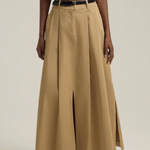 The Gabby Belted Skirt Sand