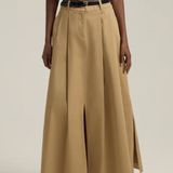 The Gabby Belted Skirt Sand