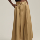 The Gabby Belted Skirt Sand