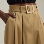 The Gabby Belted Skirt Sand