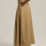 The Gabby Belted Skirt Sand