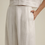 Wide Leg Linen Pant Bright White