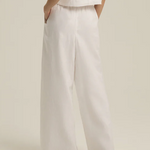 Wide Leg Linen Pant Bright White