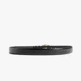 The Jordan Croc Embossed Belt Black Gold