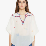 The Breeze Yoke Top Last Lap Whisper White
