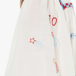 The Breeze Yoke Top Last Lap Whisper White