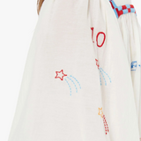 The Breeze Yoke Top Last Lap Whisper White
