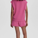 Loretta Half Zip Ibis Rose