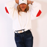 Imperfect Heart Hat Ecru
