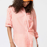 Jack Stripe Shirt Aperol Orange