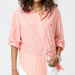 Jack Stripe Shirt Aperol Orange